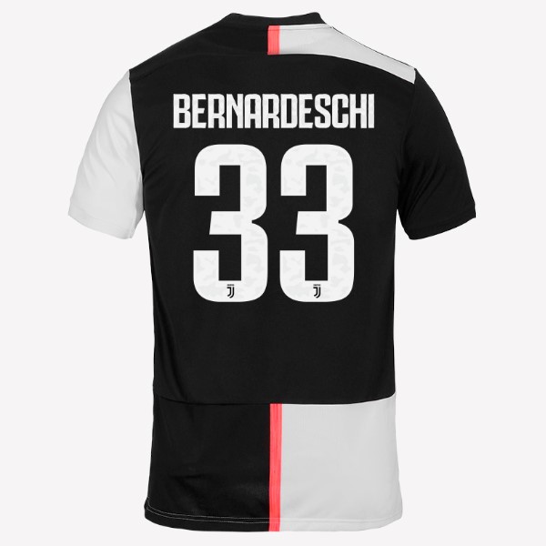 Camiseta Juventus NO.33 Bernaroeschi Primera equipo 2019-20 Blanco Negro